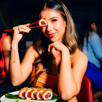 2 Sushi Premium del menú + 1 Entrada + 2 Copas de Sangría o 2 Copas de Helado por $15 en El Nuevo Santana